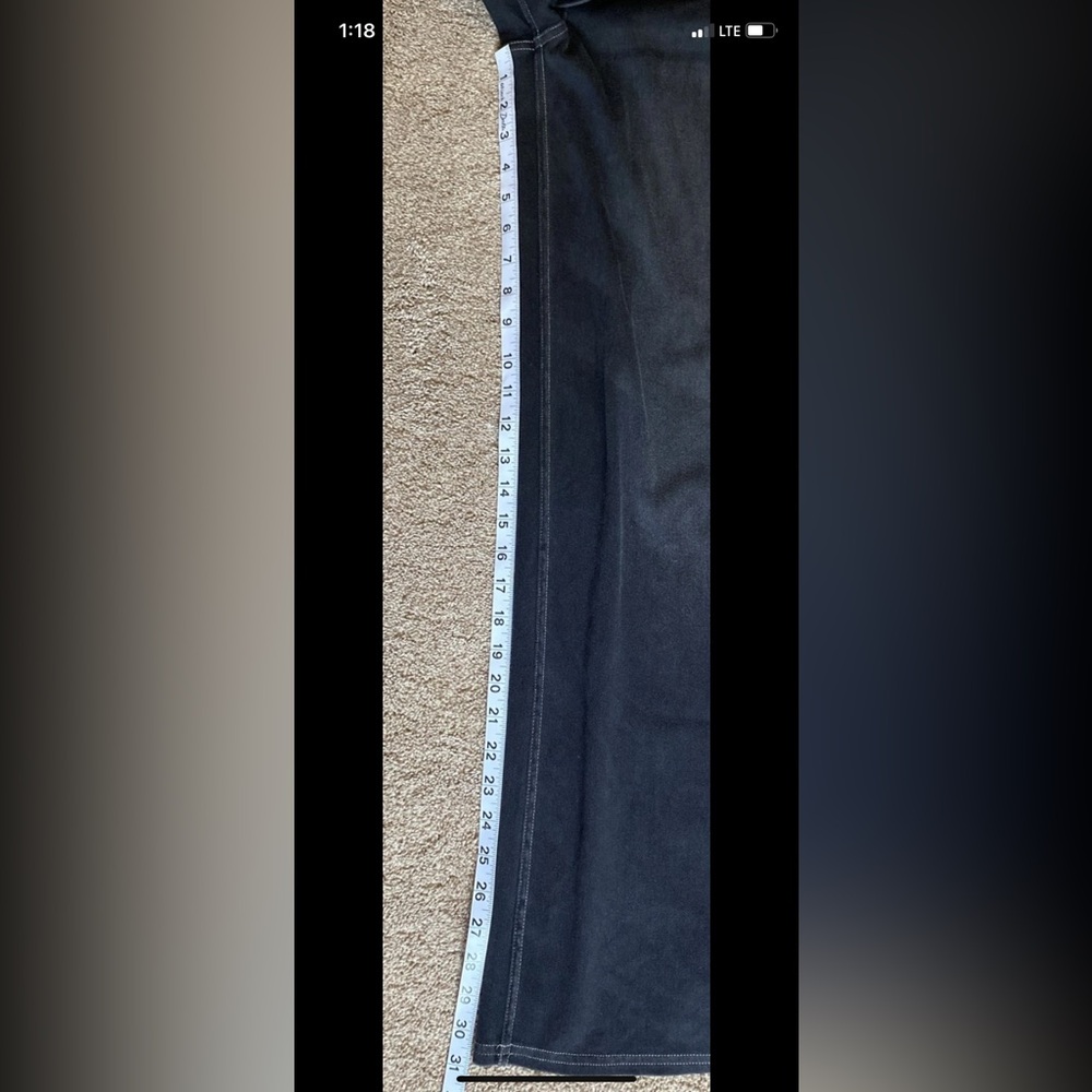 NWT Women’s Halara Flex Denim Jeans Wide Leg, 4-Way Stretch, Size L Black Wash - Picture 8 of 8